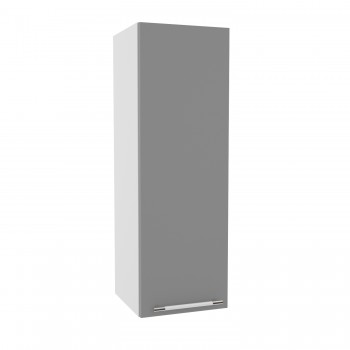 Квадро ВП 300 шкаф верхний высокий (Белый софт/корпус Серый) в Боготоле - bogotol.mebel54.com | фото