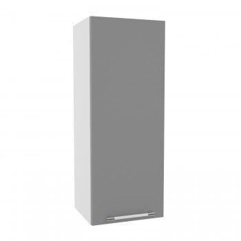Квадро ВП 350 шкаф верхний высокий (Белый софт/корпус Серый) в Боготоле - bogotol.mebel54.com | фото
