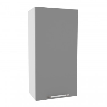 Квадро ВП 450 шкаф верхний высокий (Белый софт/корпус Серый) в Боготоле - bogotol.mebel54.com | фото