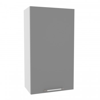 Квадро ВП 500 шкаф верхний высокий (Белый софт/корпус Серый) в Боготоле - bogotol.mebel54.com | фото