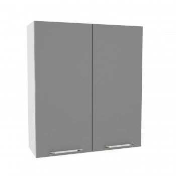 Квадро ВП 800 шкаф верхний высокий (Белый софт/корпус Серый) в Боготоле - bogotol.mebel54.com | фото