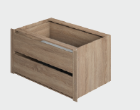 Модуль с ящиками для 2-х дверного шкафа Локер 388/776/471 Дуб Сонома в Боготоле - bogotol.mebel54.com | фото