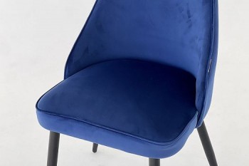 Набор стульев Милан 2 шт (синий велюр/белый) в Боготоле - bogotol.mebel54.com | фото