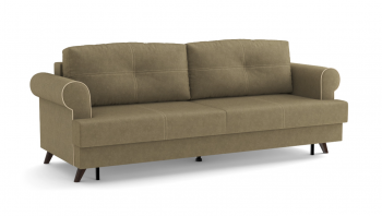 Оливер / диван - кровать 3-х местн. (еврокнижка) (велюр велутто коричневый 23 в Боготоле - bogotol.mebel54.com | фото