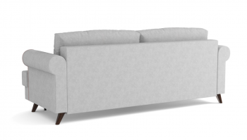 Оливер / диван - кровать 3-х местн. (еврокнижка) (велюр велутто серебряный 52 в Боготоле - bogotol.mebel54.com | фото