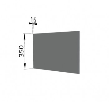 Панель торцевая (для шкафа горизонтального глубокого) ГПГ Гарда, Империя, Ройс (Серый Эмалит) в Боготоле - bogotol.mebel54.com | фото