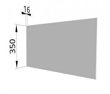 Панель торцевая (для шкафа горизонтального глубокого) ГПГ Ройс (Белый софт) в Боготоле - bogotol.mebel54.com | фото