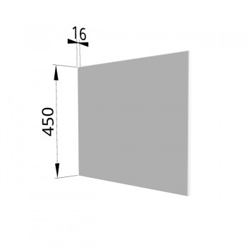 Панель торцевая (для шкафа горизонтального глубокого высокого) ГВПГ Ройс (Белый софт) в Боготоле - bogotol.mebel54.com | фото