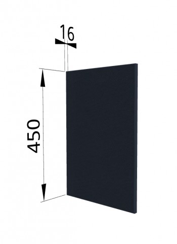 Панель торцевая (для шкафа горизонтального высокого) ВПГ Квадро (Черника) в Боготоле - bogotol.mebel54.com | фото