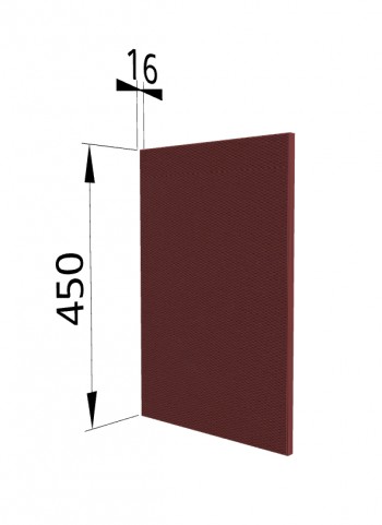 Панель торцевая (для шкафа горизонтального высокого) ВПГ Квадро (Красная кожа) в Боготоле - bogotol.mebel54.com | фото