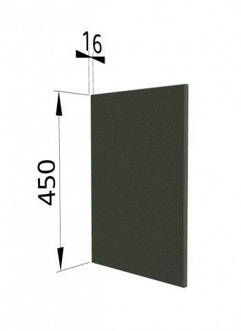 Панель торцевая (для шкафа горизонтального высокого) ВПГ Квадро (Оливково-зеленый) в Боготоле - bogotol.mebel54.com | фото
