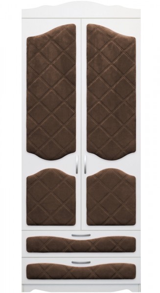Шкаф 2-х створчатый с ящиками серии Иллюзия 08 Шоколад в Боготоле - bogotol.mebel54.com | фото