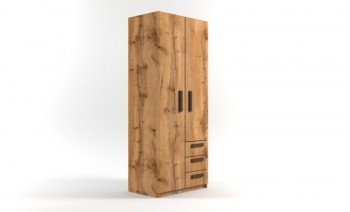 Шкаф 2-х створчатый с ящиками Шервуд (Дуб Вотан) в Боготоле - bogotol.mebel54.com | фото