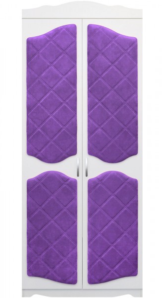 Шкаф 2-х створчатый серии Иллюзия 32 фиолетовый в Боготоле - bogotol.mebel54.com | фото
