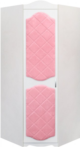 Шкаф угловой Иллюзия 36 Светло-розовый в Боготоле - bogotol.mebel54.com | фото