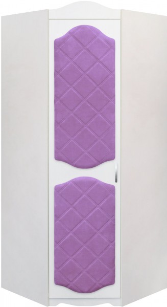 Шкаф угловой Иллюзия 67 Светло-фиолетовый в Боготоле - bogotol.mebel54.com | фото