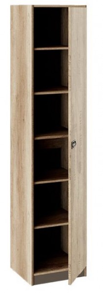 Шкаф для белья «Пилигрим» (Дуб Каньон светлый, Фон серый) в Боготоле - bogotol.mebel54.com | фото
