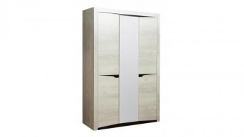 Шкаф для одежды "Лючия" (3-х дв.) (венге / белый) в Боготоле - bogotol.mebel54.com | фото