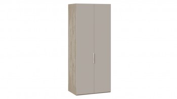 Шкаф для одежды с 2 глухими дверями «Эмбер» Баттл Рок/Серый глянец в Боготоле - bogotol.mebel54.com | фото