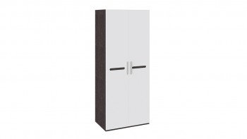 Шкаф для одежды с 2-мя дверями «Фьюжн» Белый глянец/Венге Линум в Боготоле - bogotol.mebel54.com | фото