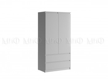 Шкаф двухстворчатый Челси комбинированный (Белый/Белый глянец) в Боготоле - bogotol.mebel54.com | фото