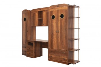 Шкаф комбинированный для белья «Навигатор» (Дуб Каньон) в Боготоле - bogotol.mebel54.com | фото