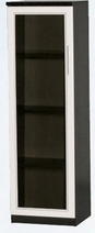 Шкаф нижний со стеклодверью ДЛЯ ГОСТИНОЙ ШНС-450 Венге/Дуб выбеленный в Боготоле - bogotol.mebel54.com | фото