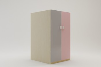 Шкаф под кровать второго яруса Грэйси (Розовый/Серый/корпус Клен) в Боготоле - bogotol.mebel54.com | фото