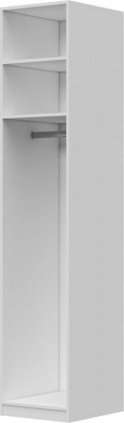 Шкаф ШР-1 без зеркала Вива (Белый/Белый глянец/Платина) в Боготоле - bogotol.mebel54.com | фото