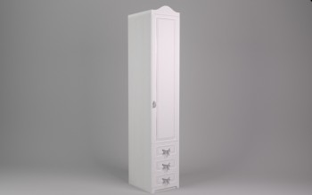 Шкаф угловой Бэлла с ящиками (Выбеленное дерево/Белый) в Боготоле - bogotol.mebel54.com | фото