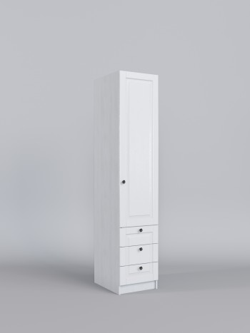 Шкаф угловой (секция с ящиками) Классика (Белый/корпус Выбеленное дерево) в Боготоле - bogotol.mebel54.com | фото