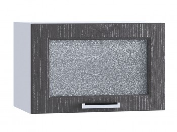Шкаф верхний горизонтальный со стеклом 500, ШВГС 500 (Клен серый/корпус белый) в Боготоле - bogotol.mebel54.com | фото