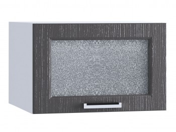 Шкаф верхний горизонтальный со стеклом 510, ШВГС 510 (Клен серый/корпус белый) в Боготоле - bogotol.mebel54.com | фото