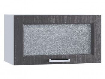 Шкаф верхний горизонтальный со стеклом 600, ШВГС 600 (Клен серый/корпус белый) в Боготоле - bogotol.mebel54.com | фото