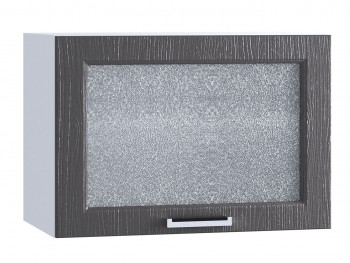 Шкаф верхний горизонтальный со стеклом 609, ШВГС 609 (Клен серый/корпус белый) в Боготоле - bogotol.mebel54.com | фото