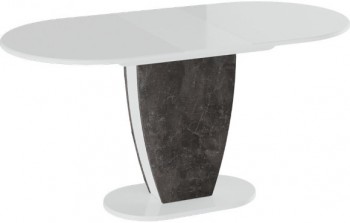 Стол обеденный «Монреаль» Тип 1 (Белый глянец/Моод темный) в Боготоле - bogotol.mebel54.com | фото