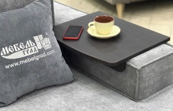 Столик накладка Дени для подлокотников шириной 150-200 мм Кофе структурный матовый в Боготоле - bogotol.mebel54.com | фото