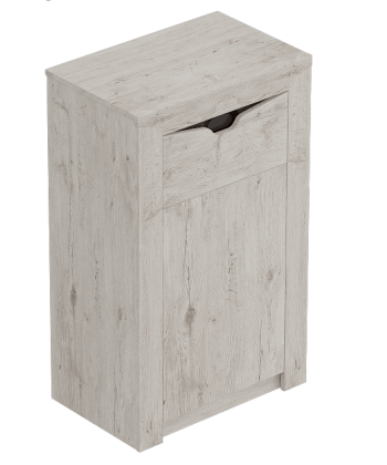 Тумба с дверцей и ящиком Соренто Дуб бонифаций/Кофе структурный матовый в Боготоле - bogotol.mebel54.com | фото