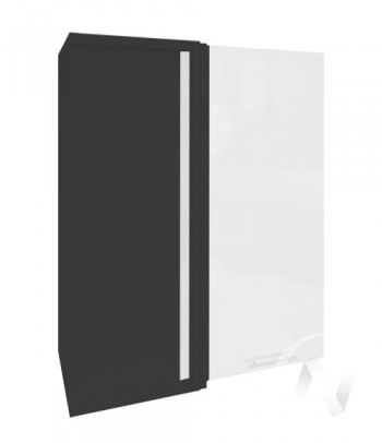 Угловой шкаф Валерия-М ШВУ 699 (Белый металлик/Венге/верхний/высокий) в Боготоле - bogotol.mebel54.com | фото