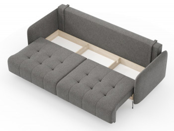 Валериан диван трёхместный прямой Стальной, ткань RICO FLEX 9292 в Боготоле - bogotol.mebel54.com | фото