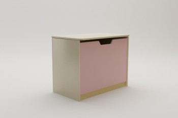 Ящик для игрушек Грэйси (Розовый/корпус Клен) в Боготоле - bogotol.mebel54.com | фото